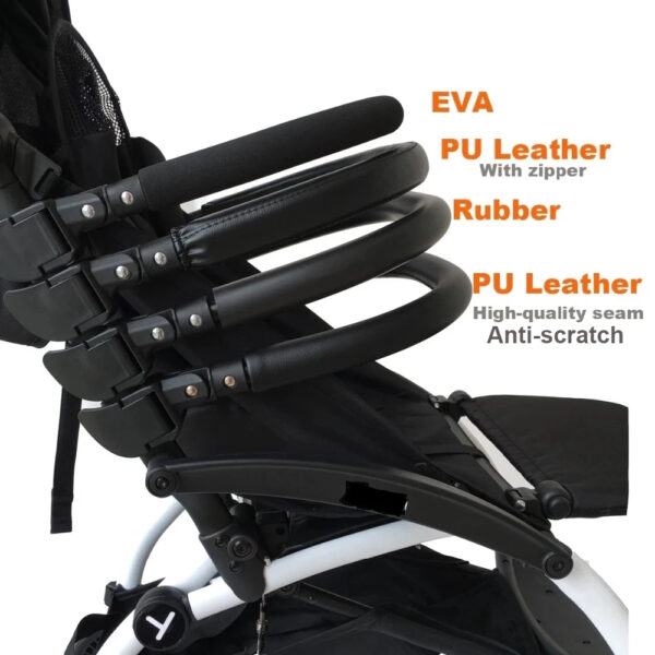 Baby Stroller Accessories Armrest for Yoyo2 Yoya Yuyu Vovo YOYO 2 Pushchair Front Bumper Leather Cover Handle