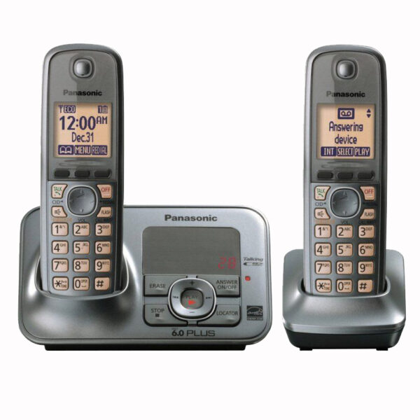 DECT Digital Cordless Phone With Intercom Voice Mail Backlit LCD Wireless Telephone For Office Home Bussiness Gray
