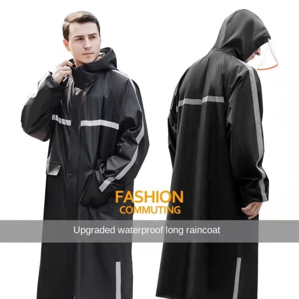Outdoor Raincoat Poncho Reflective Hoodie Running Man Waterproof Raincoat Motorcycle Rain Cape Capa Chuva Household Merchandises