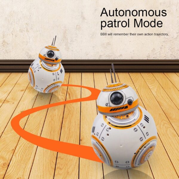 Upgrade Intelligent RC BB8 Robot With Music Sound Action Figure RC Car Droid Ball BB-8 2.4G Remote Control BB 8 Robot Kids Toys